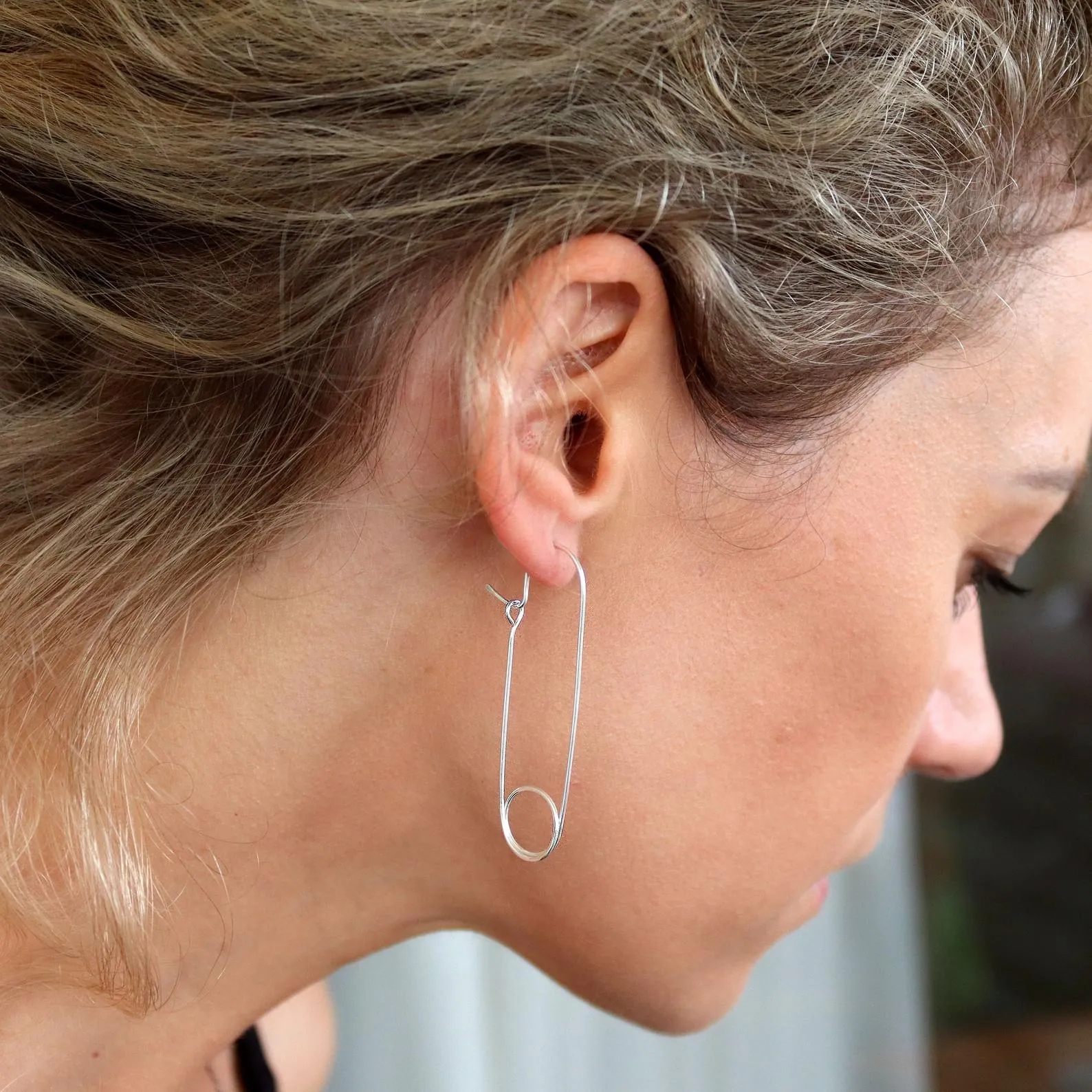 Safety Pin Earrings for women