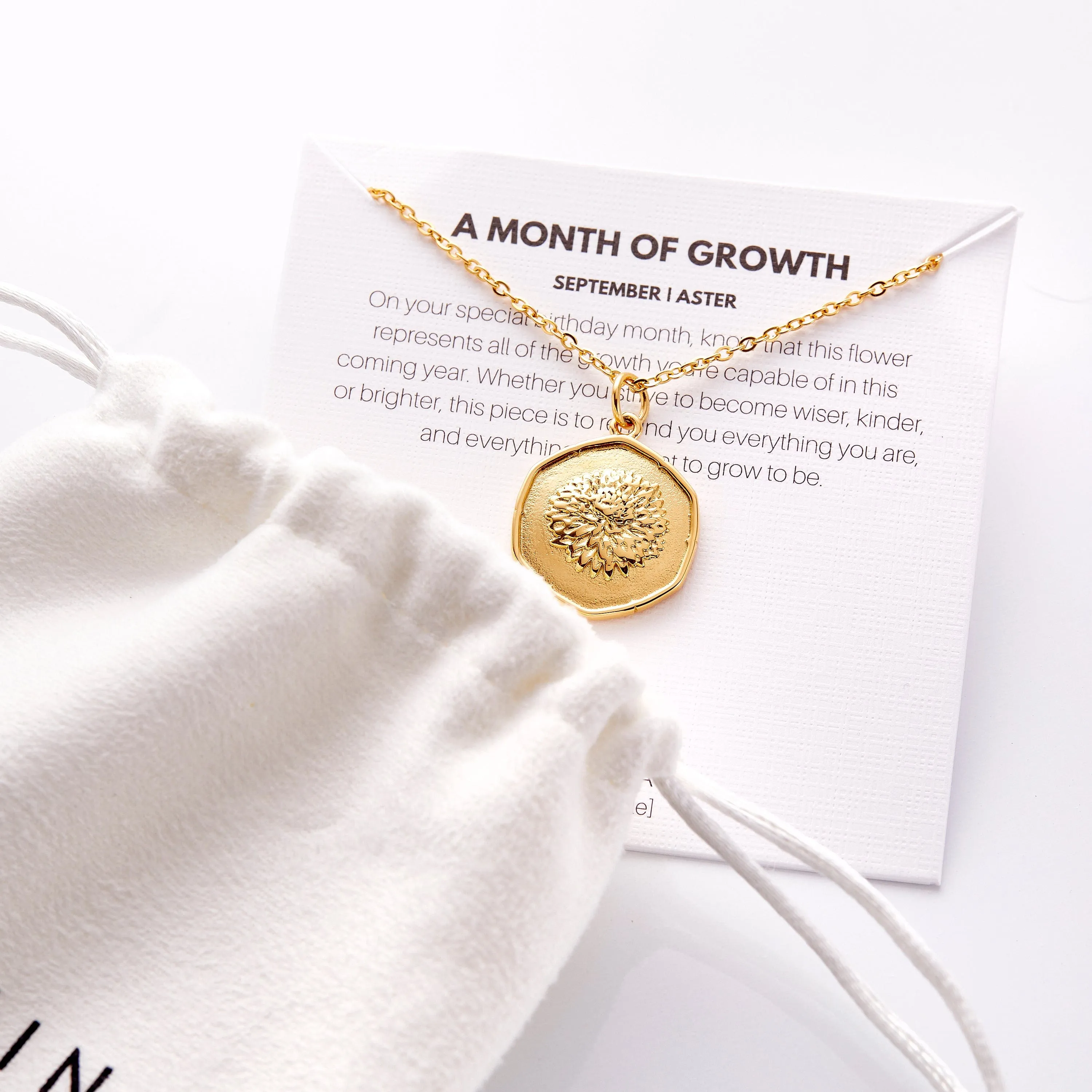 September | Birth Flower Necklace