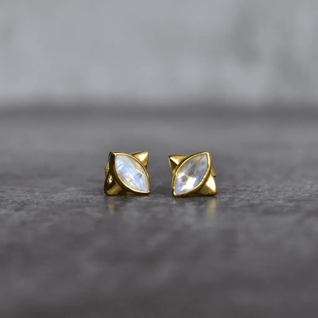 Shield Guardian - Moonstone Studs