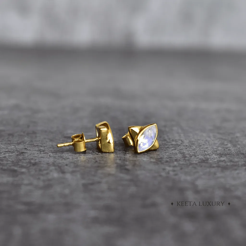 Shield Guardian - Moonstone Studs