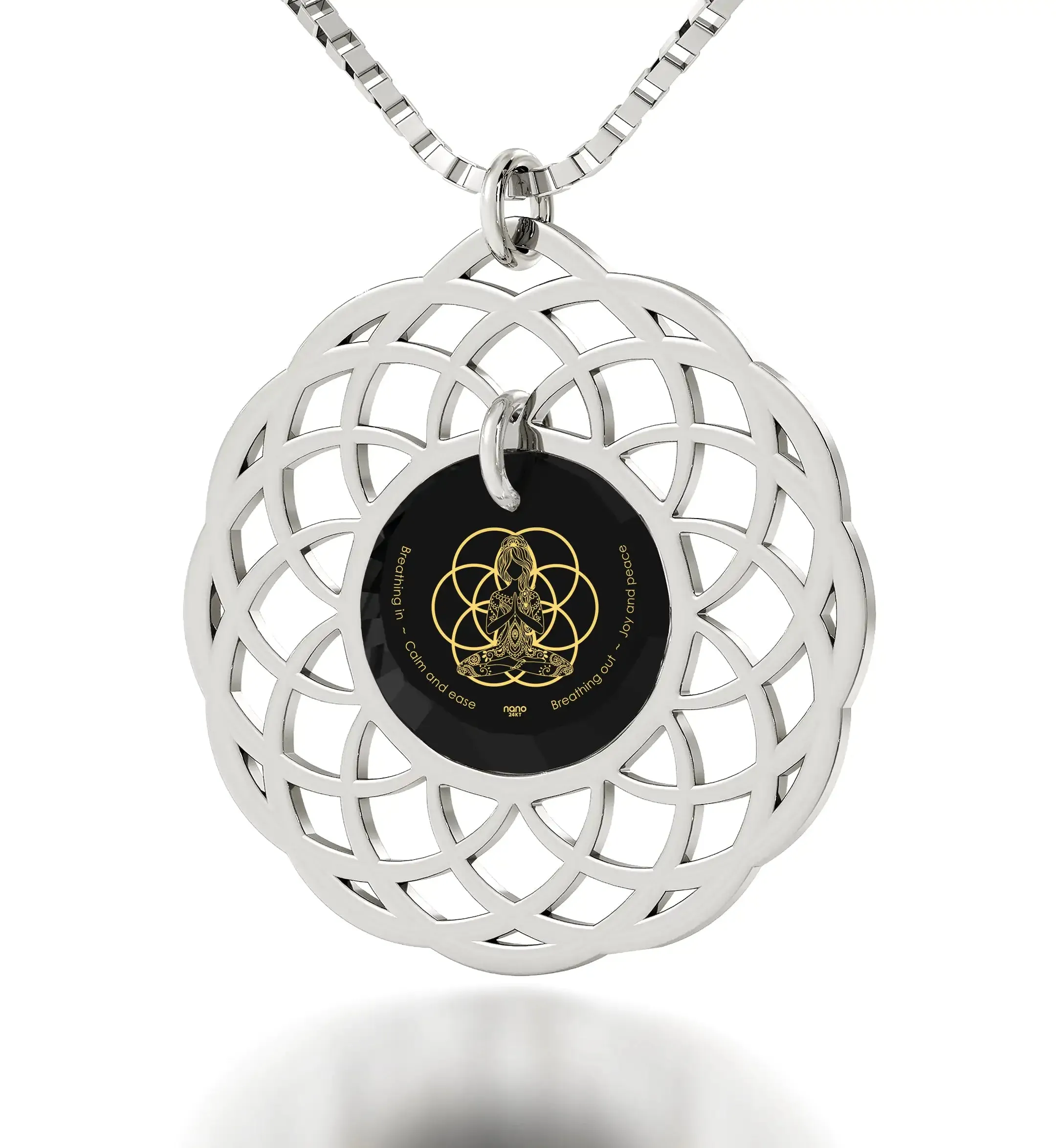 Silver Seed of Life Necklace