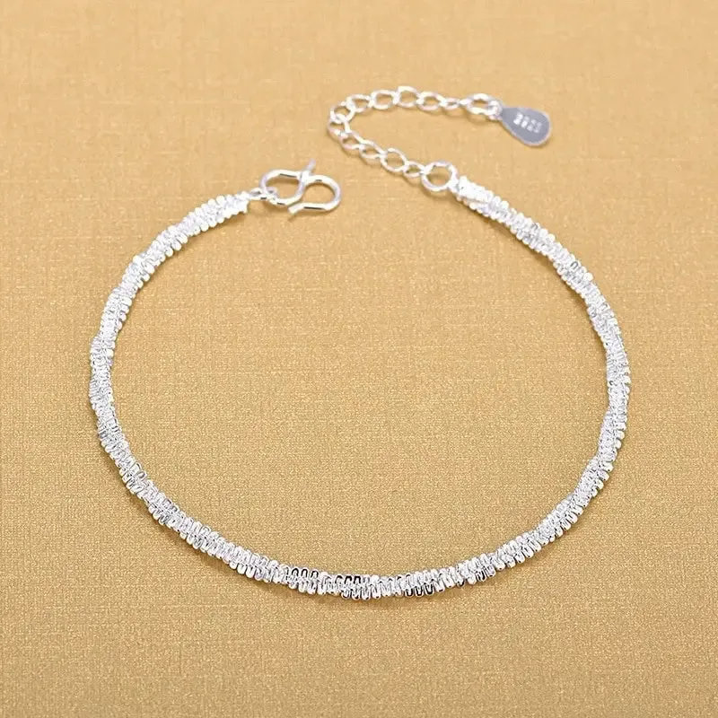 Silver Twist Bracelet