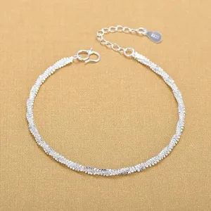 Silver Twist Bracelet