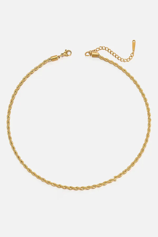 Simple Twist Chain Necklace