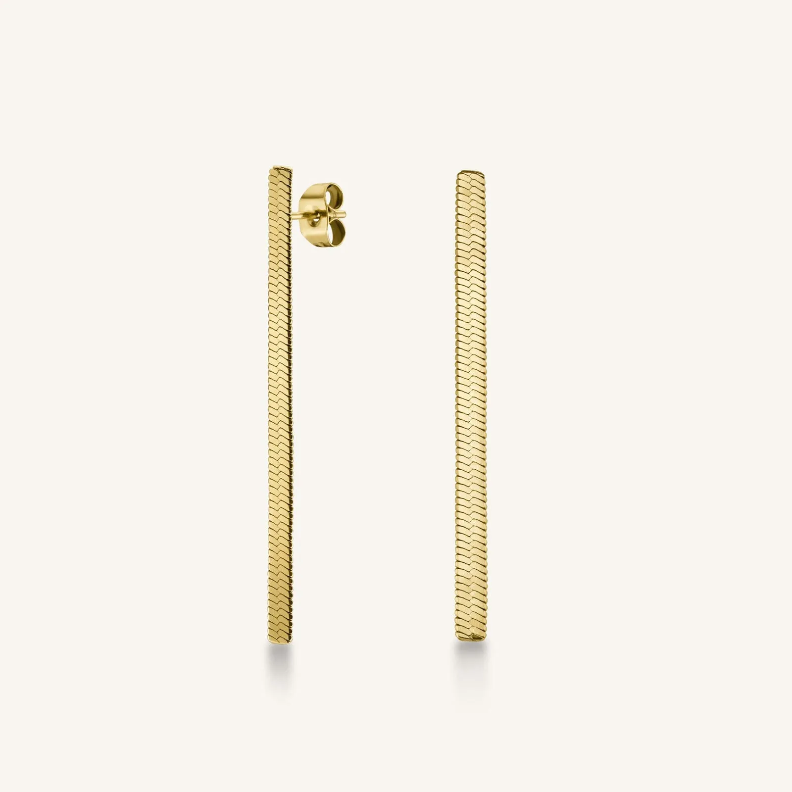 Snake Earrings Gold