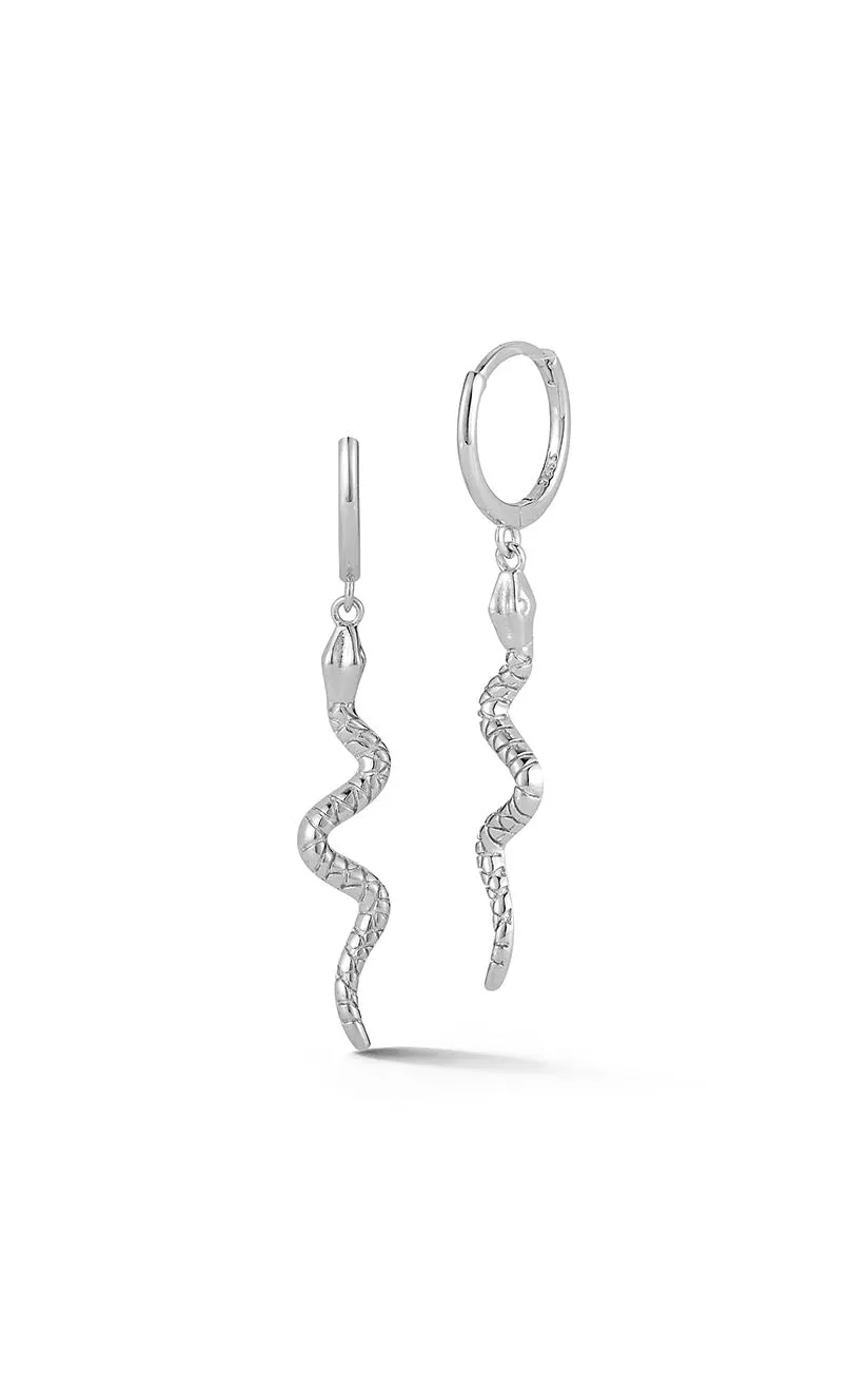 Snake Huggie Hoop Earring