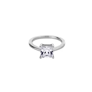 Solitaire Princess Cut Cubic Zirconia Ring