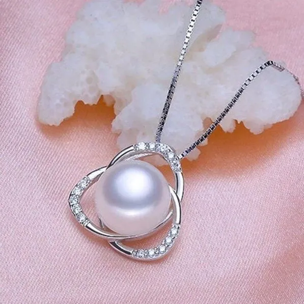 Sophia X - 925 Sterling Silver Freshwater Pearl Set