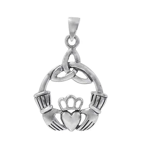 Sterling silver Claddagh pendant