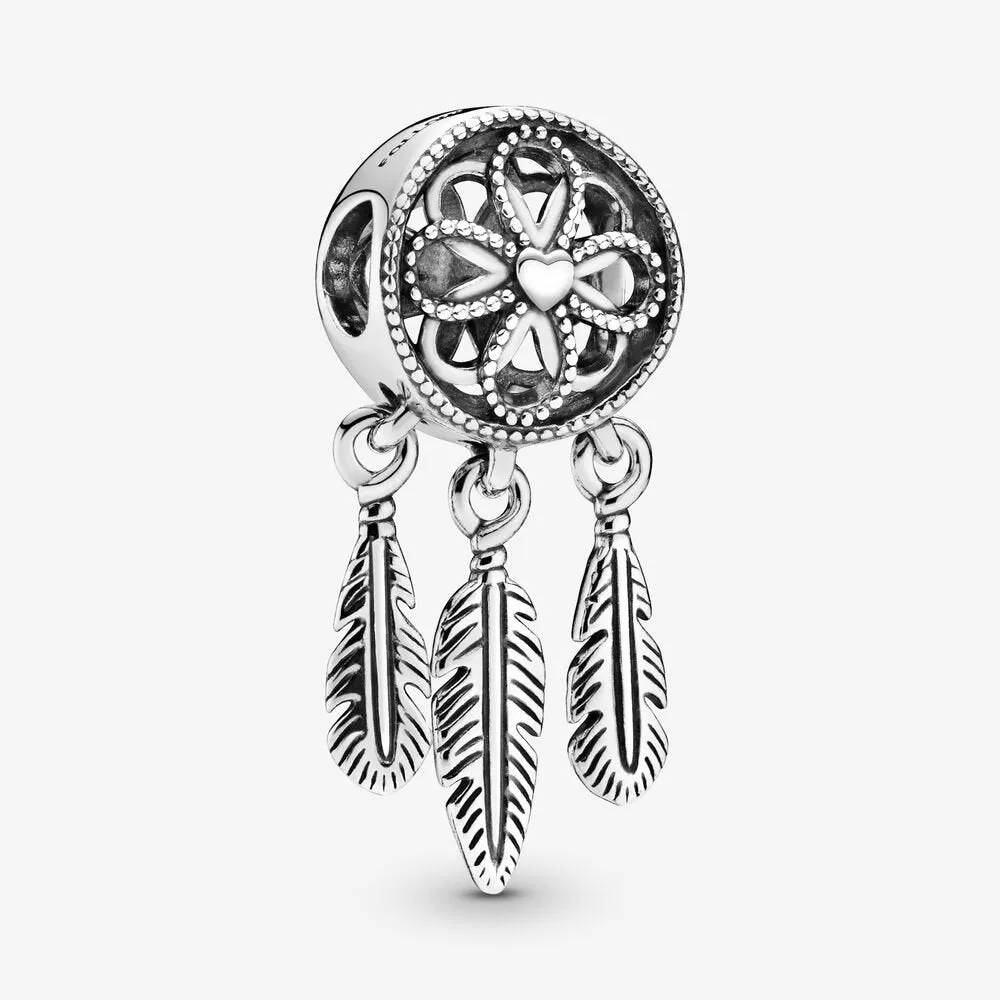 Sterling Silver Dreamcatcher Charm Bracelet