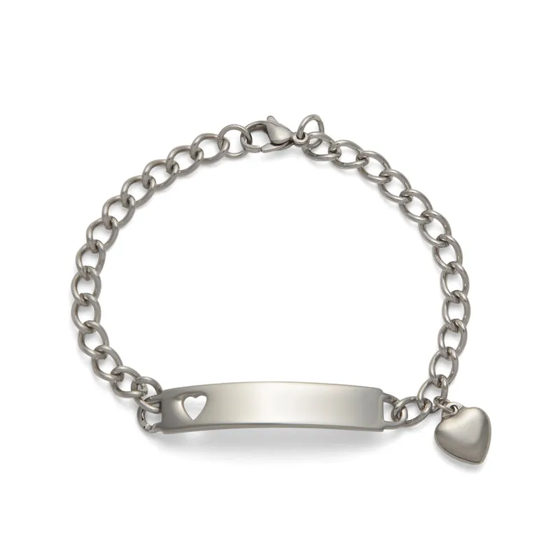 Sterling Silver Ladies ID Bracelet