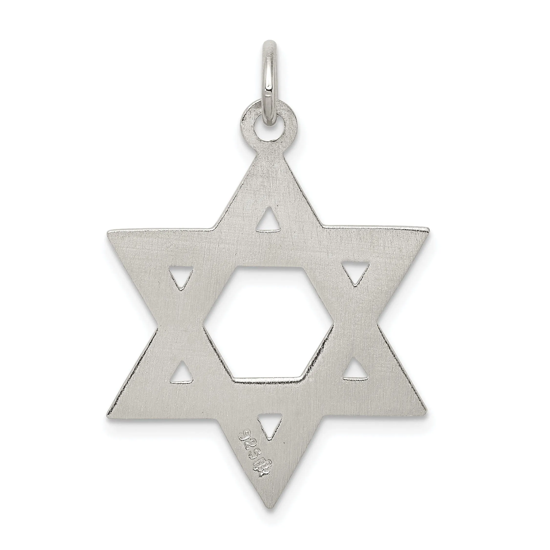 Sterling Silver Star of David Charm Pendant