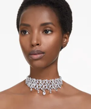 SWAROVSKI MESMERA CHOKER IN WHITE