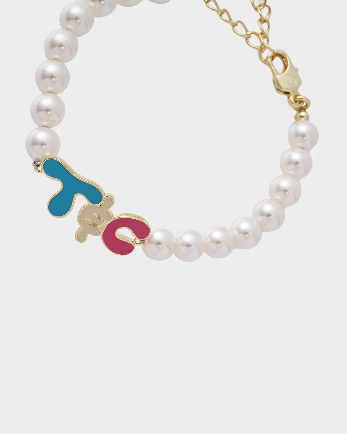 T&C Pearl Bracelet in White