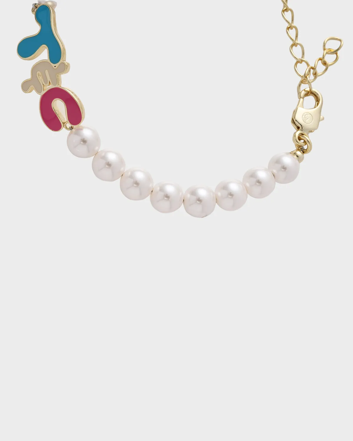 T&C Pearl Bracelet in White