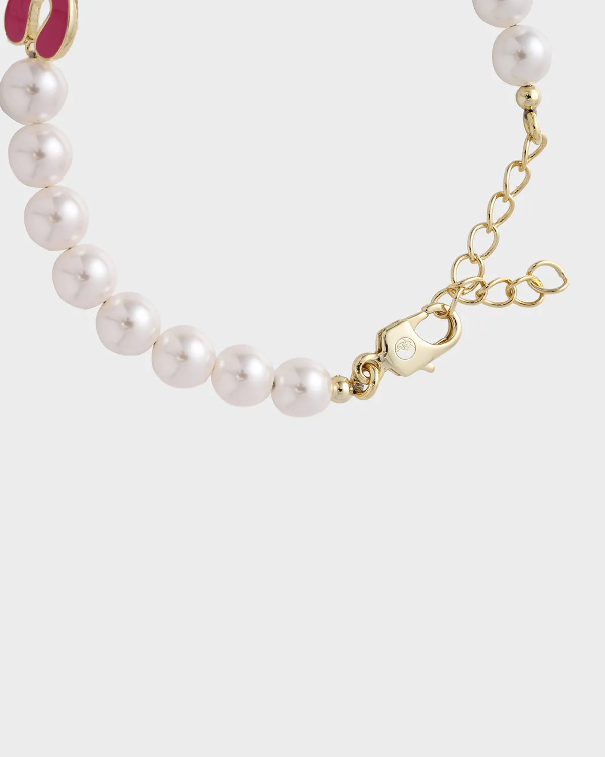 T&C Pearl Bracelet in White