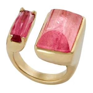 Tandem Ring, Pink Tourmaline