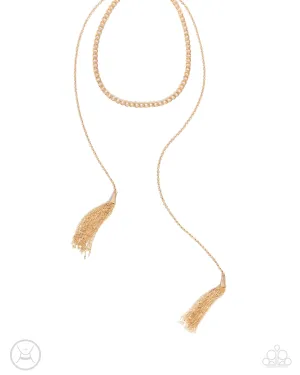 Tassel Theme - Gold Necklace