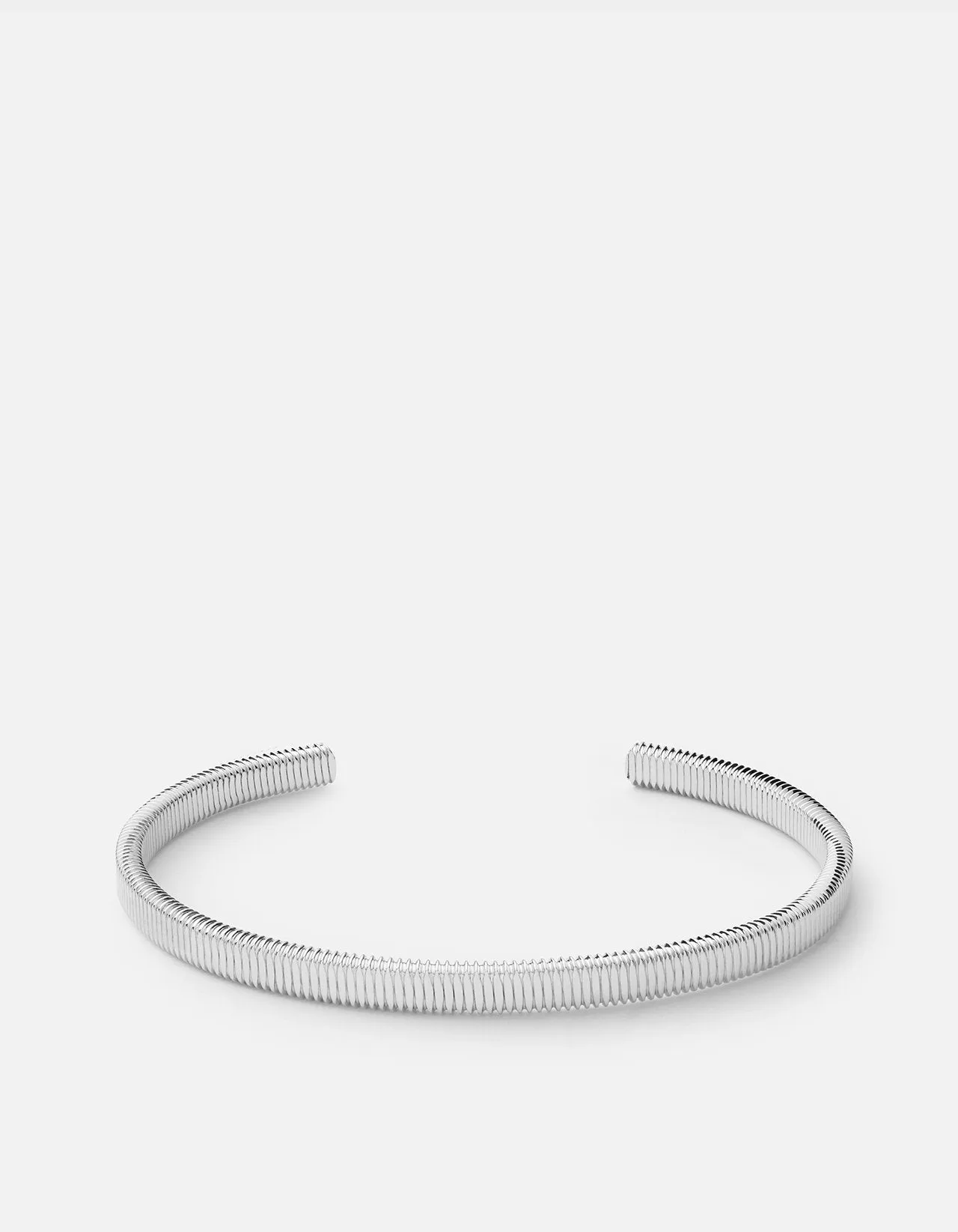 Thread Cuff, Sterling Silver, Polished, Medium