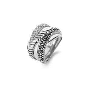 Ti Sento Six Layer Stacked Ring