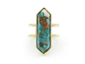 Turquoise Diamond Ring (r)