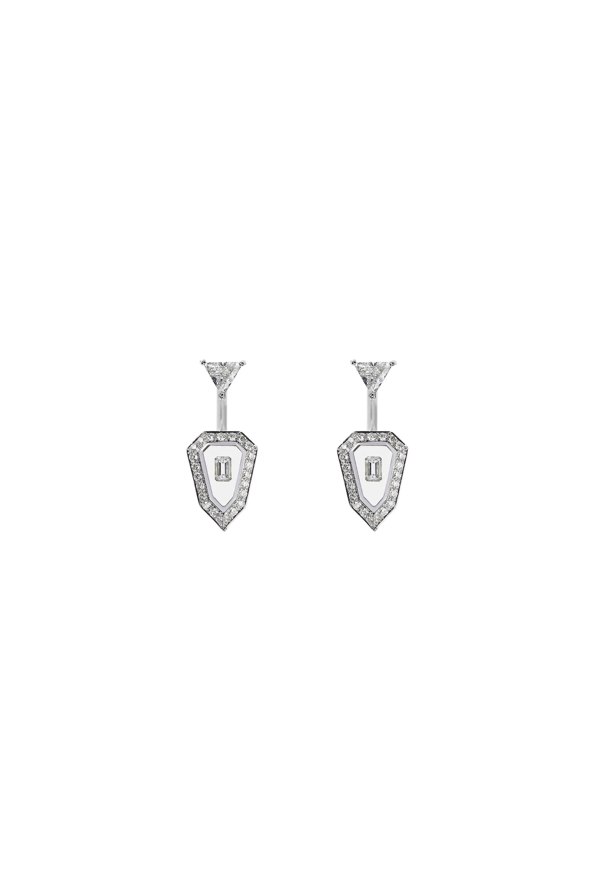 Universe Diamond Spike Earrings