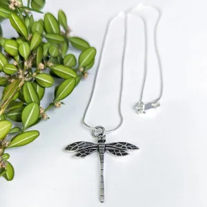 Vintage Look Dragonfly Pendant