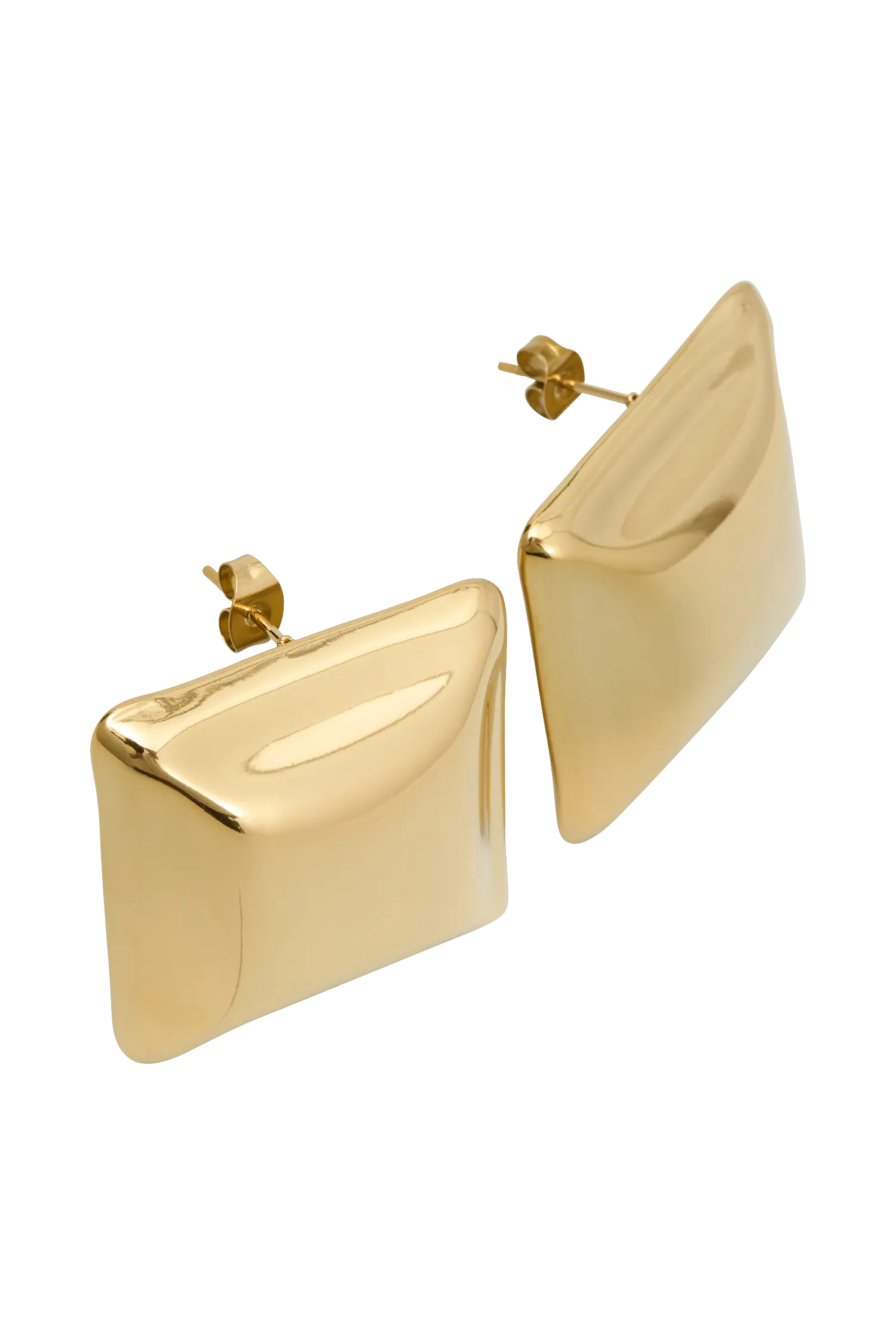 Wilma Square Earrings - Gold