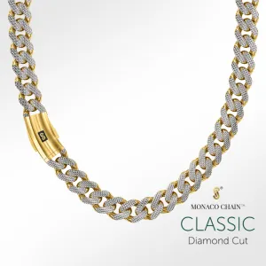 Women's Necklace/Choker - Monaco Chain CLASSIC Diamond Cut